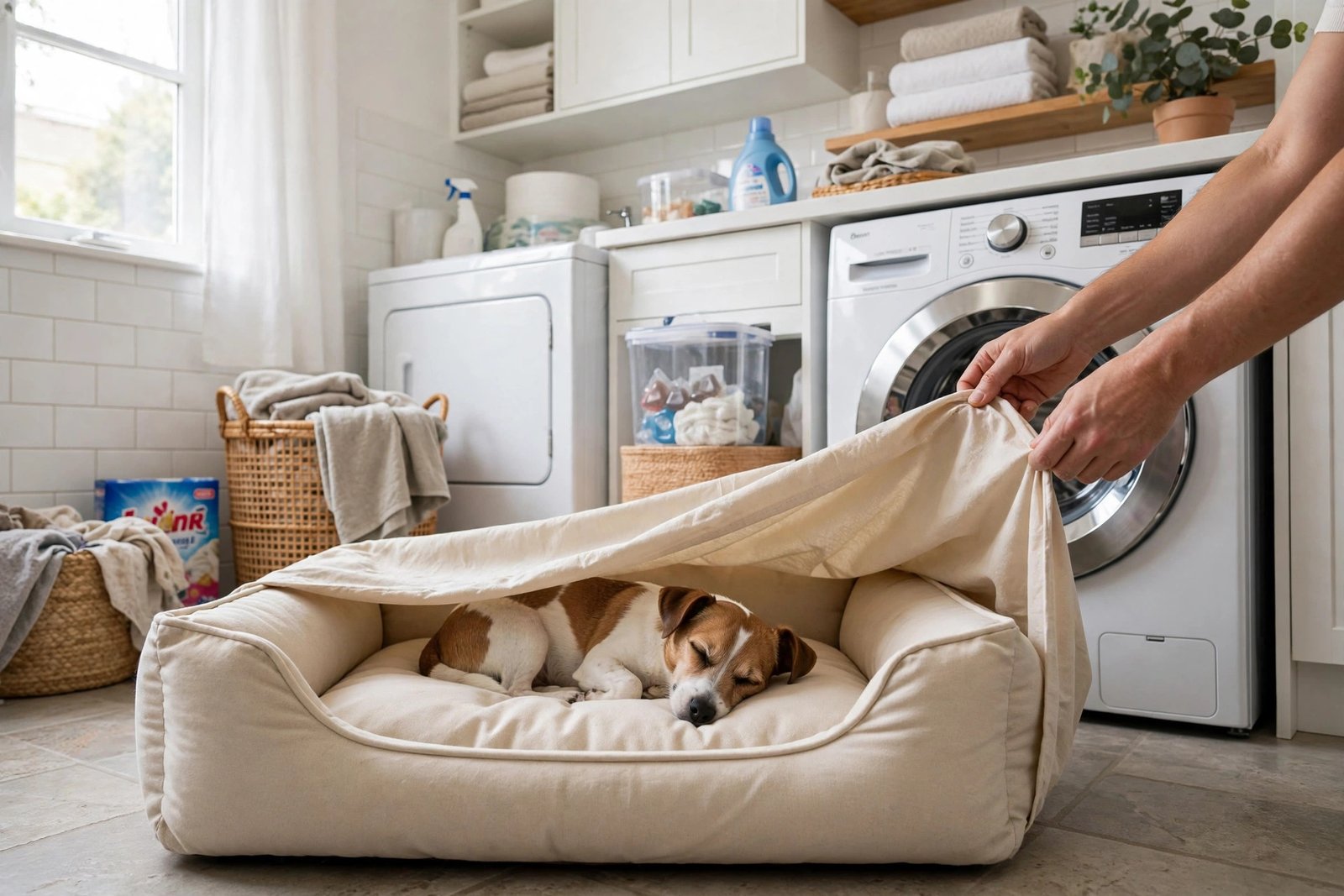 how often should you wash a dog bed