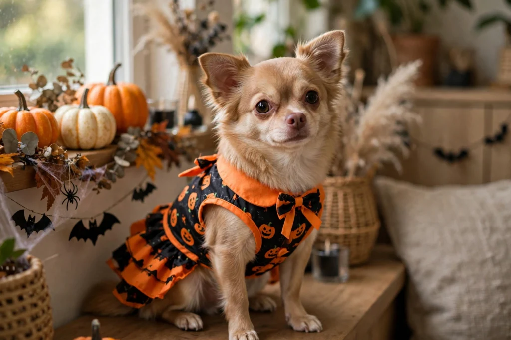 Vehomy Halloween Dog Dress - dog in Halloween dress best dog halloween costumes 2026